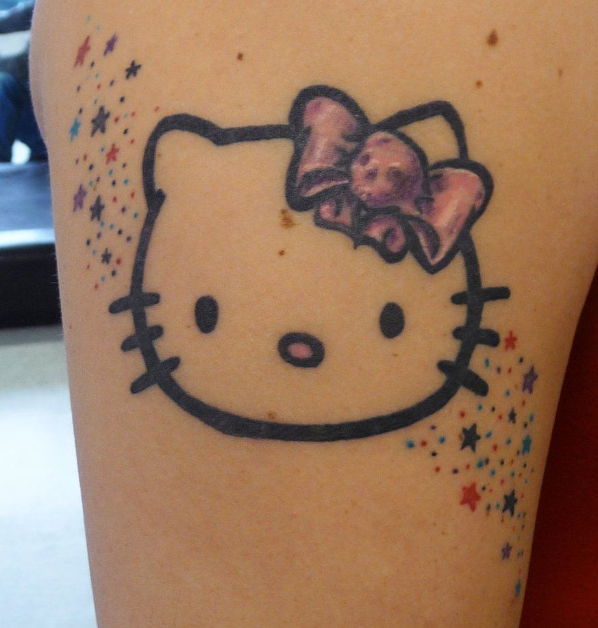 50 mẫu hình xăm Hello Kitty đáng yêu cho nàng lựa chọn - [Kích thước hình ảnh: 873x916 px]