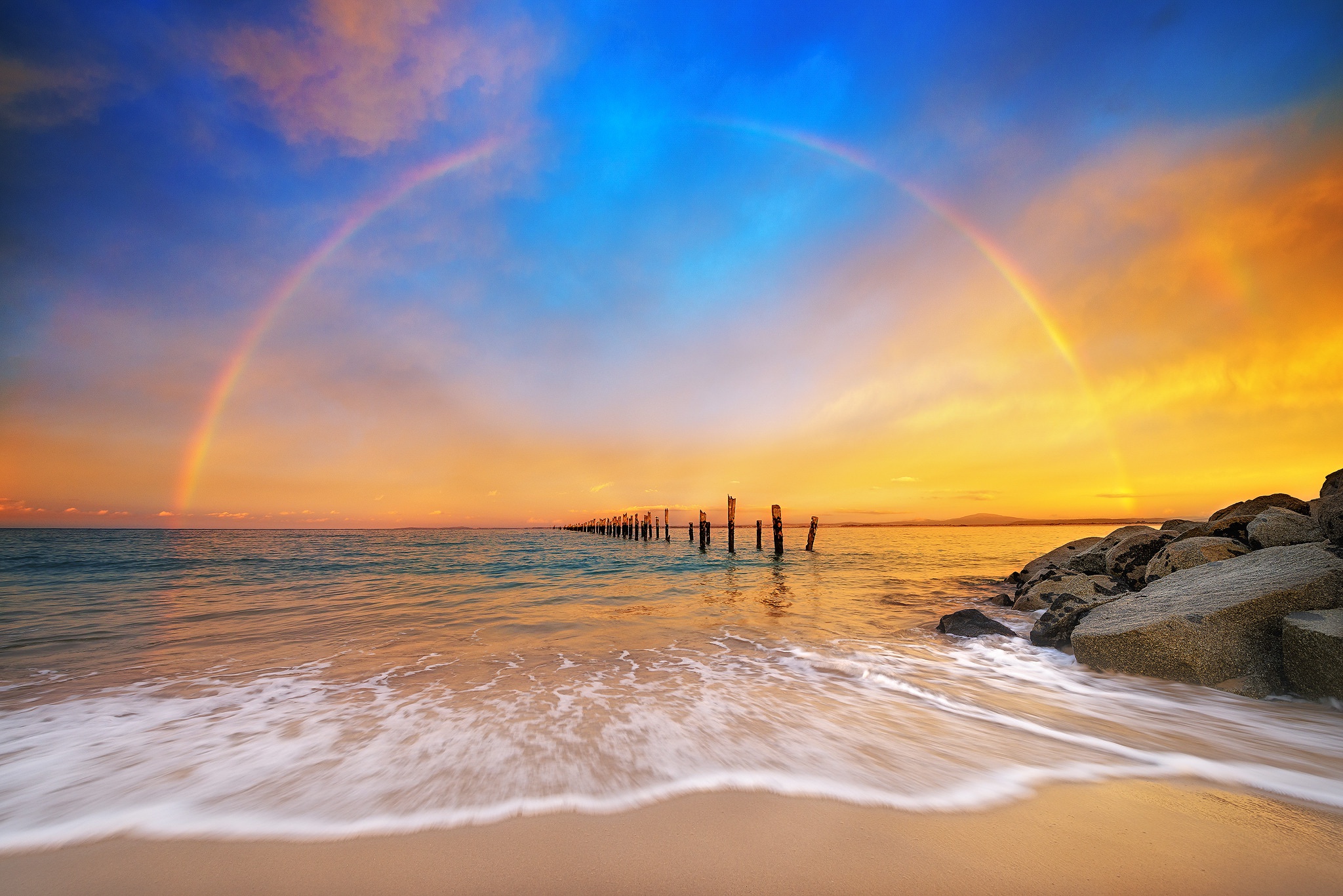 Top 50 Hình nền cầu vồng Rainbow đẹp nhất thế giới - [Kích thước hình ảnh: 2048x1367 px]