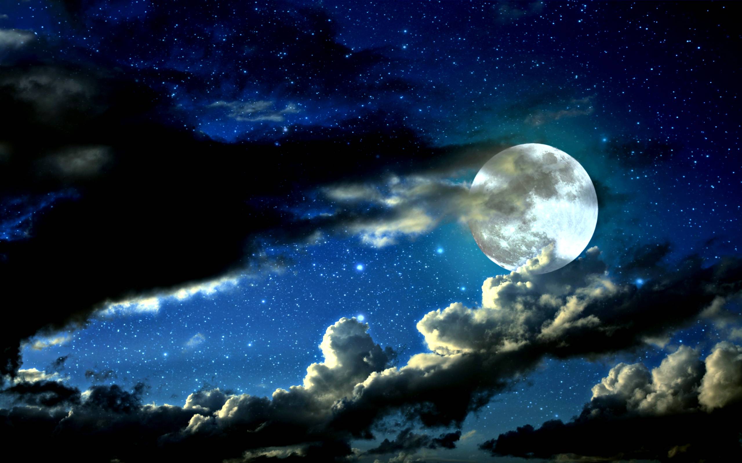 Tổng hợp hình ảnh mặt trăng đẹp nhất - [Kích thước hình ảnh: 2560x1600 px]