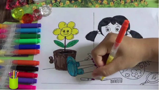 Hướng dẫn trẻ học vẽ tranh tô màu theo cách đơn giản nhất - [Kích thước hình ảnh: 603x340 px]