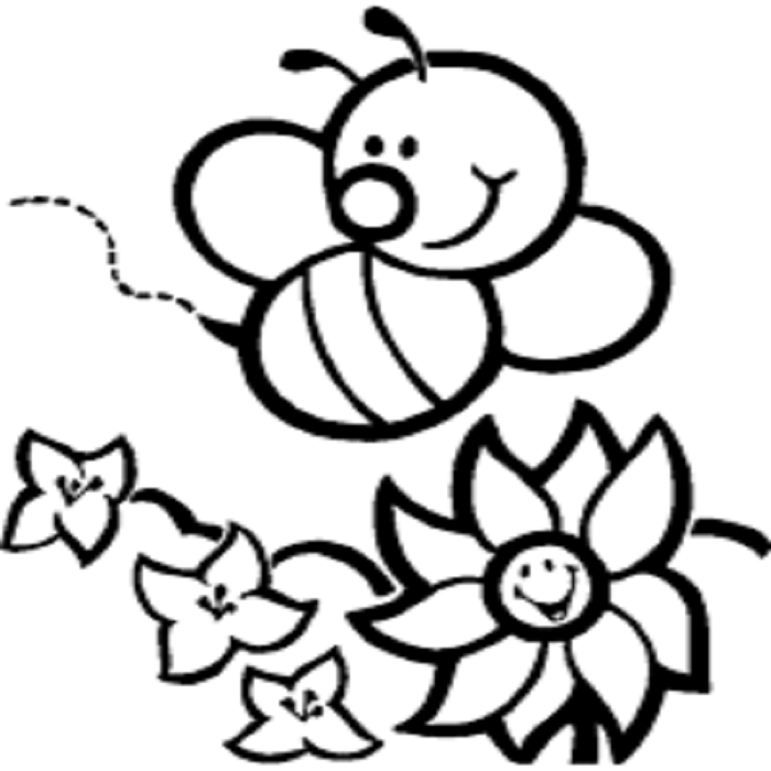 Tuyển tập tranh tô màu con ong cực đẹp cho bé - [Kích thước hình ảnh: 700x700 px]