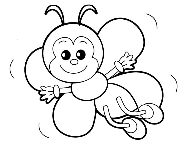Tuyển tập tranh tô màu con ong cực đẹp cho bé - [Kích thước hình ảnh: 800x610 px]