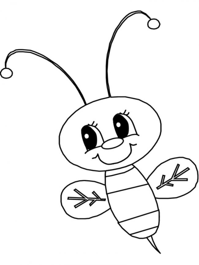 Tuyển tập tranh tô màu con ong cực đẹp cho bé - [Kích thước hình ảnh: 650x868 px]