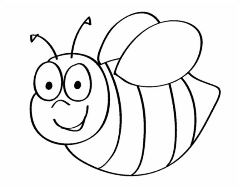 Tuyển tập tranh tô màu con ong cực đẹp cho bé - [Kích thước hình ảnh: 800x624 px]