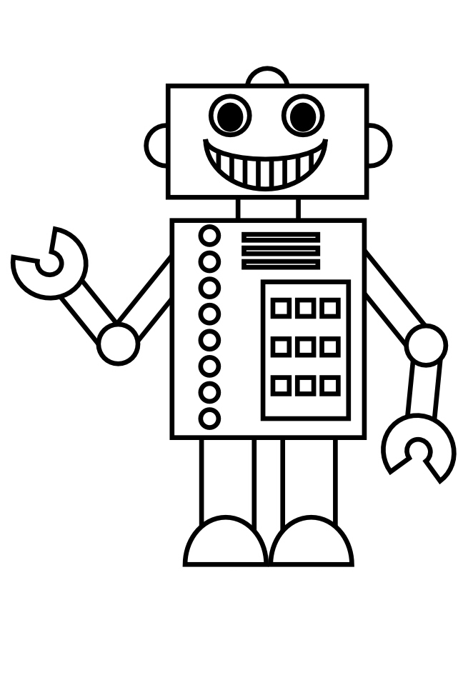 Tuyển tập tranh tô màu Robot cho bé trai tập tô - [Kích thước hình ảnh: 655x952 px]
