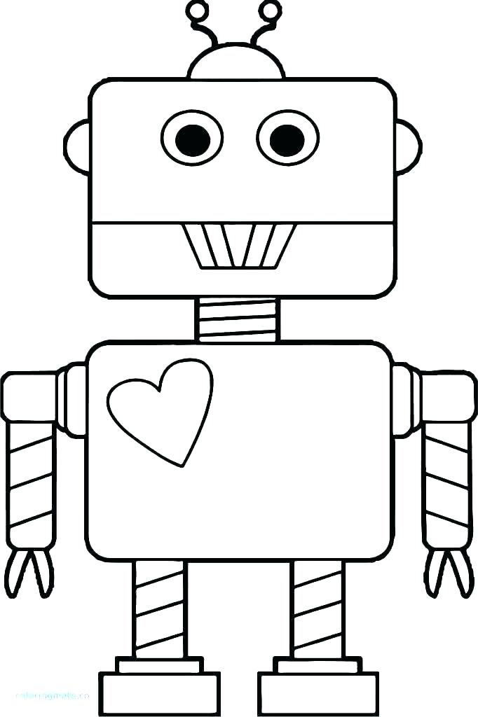 Tuyển tập tranh tô màu Robot cho bé trai tập tô - [Kích thước hình ảnh: 682x1024 px]