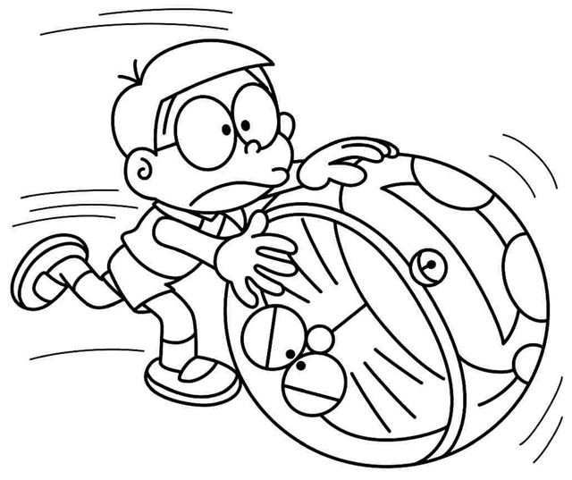 Bộ sưu tập tranh tô màu Nobita nhân vật hoạt hình - [Kích thước hình ảnh: 640x537 px]