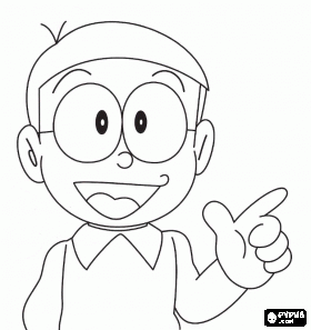 Bộ sưu tập tranh tô màu Nobita nhân vật hoạt hình - [Kích thước hình ảnh: 280x297 px]