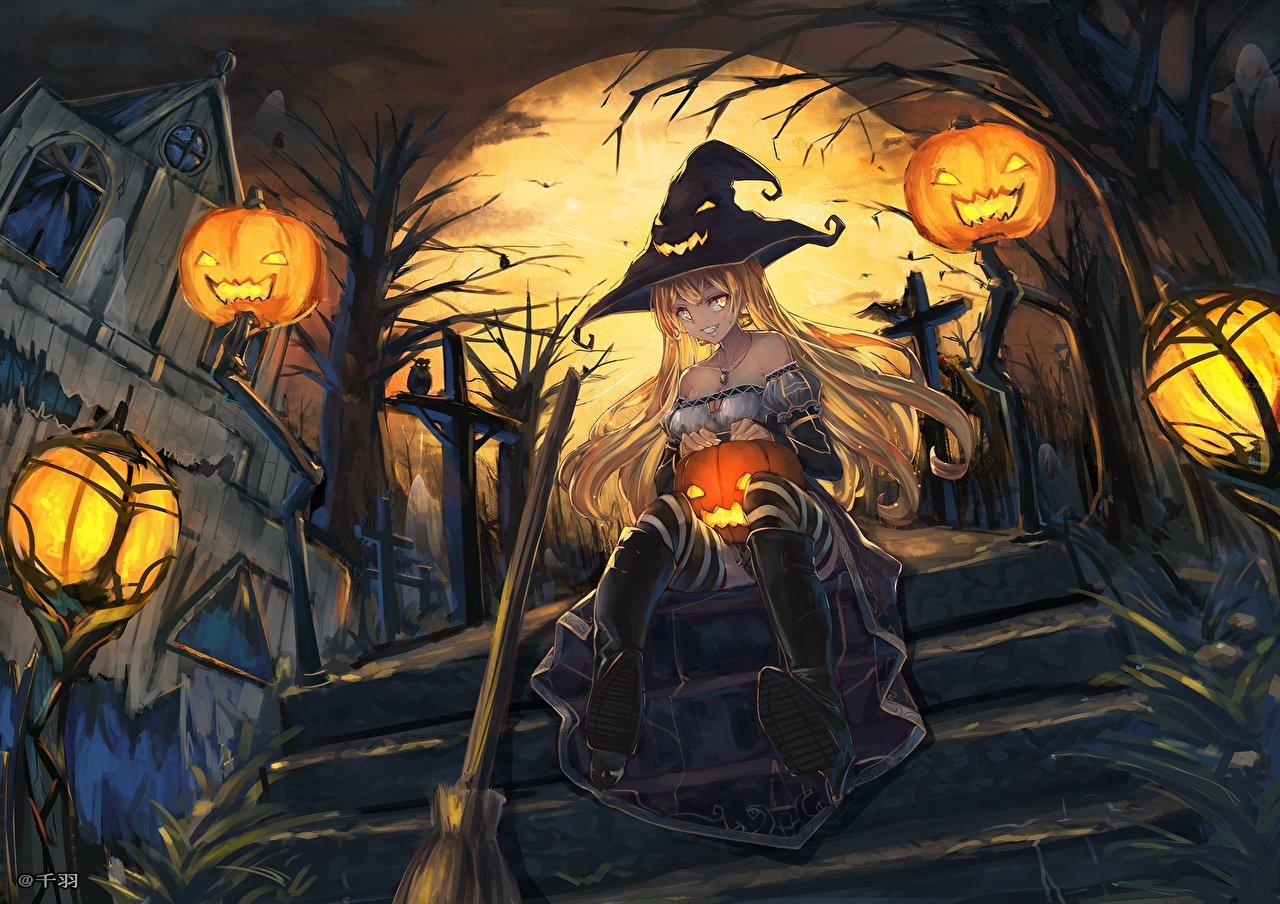 Tổng hợp hình ảnh Anime Halloween đẹp nhất - [Kích thước hình ảnh: 1280x904 px]