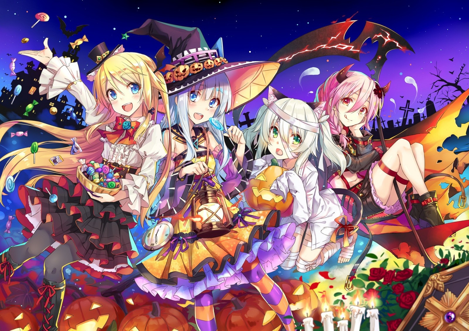 Tổng hợp hình ảnh Anime Halloween đẹp nhất - [Kích thước hình ảnh: 1600x1130 px]