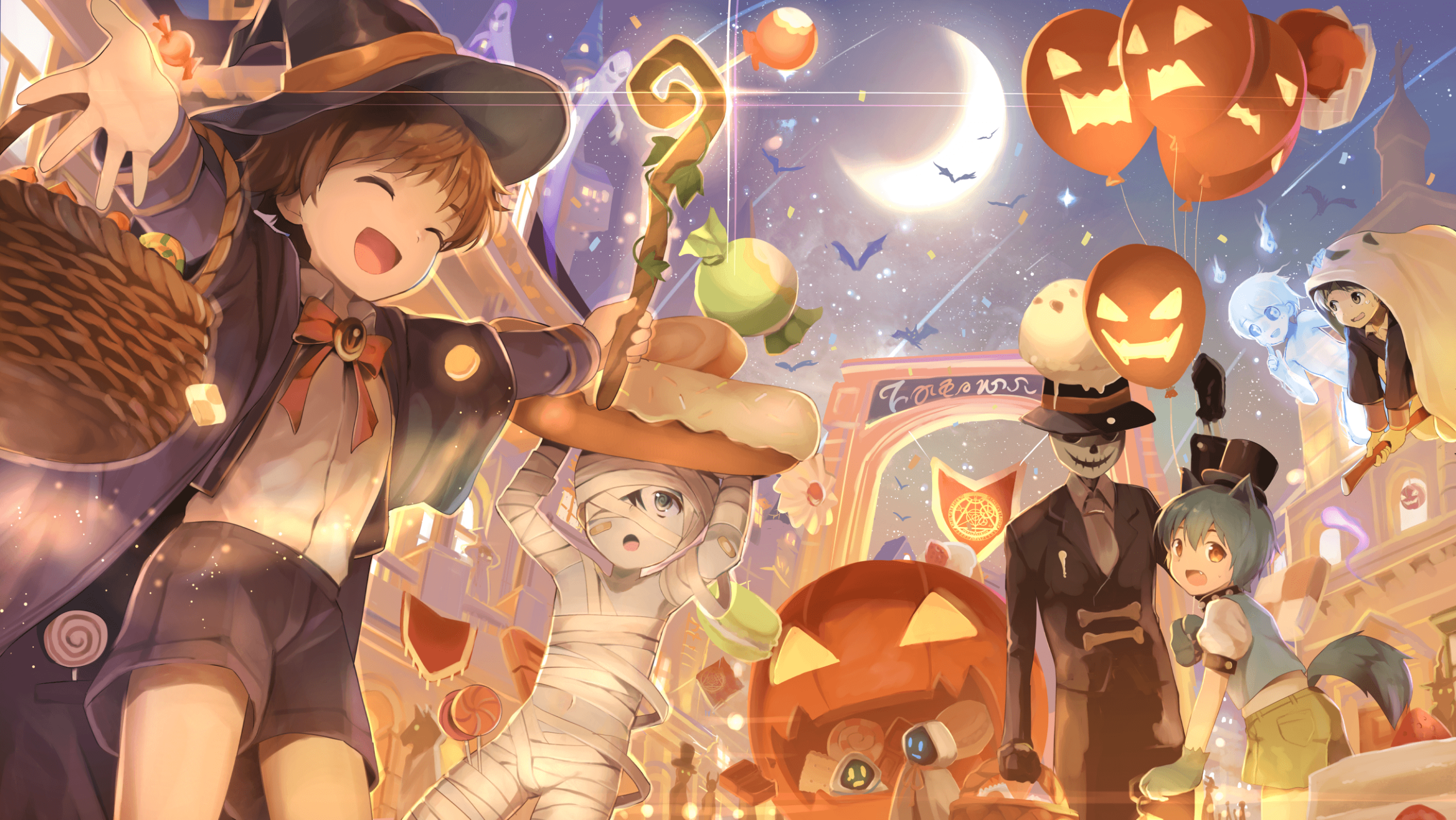 Tổng hợp hình ảnh Anime Halloween đẹp nhất - [Kích thước hình ảnh: 2560x1441 px]