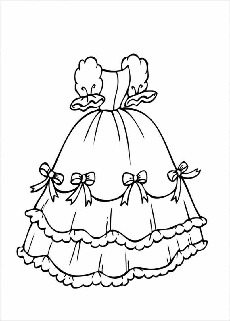 Tổng hợp các bức tranh tô màu váy công chúa đẹp nhất cho bé gái - [Kích thước hình ảnh: 800x1118 px]