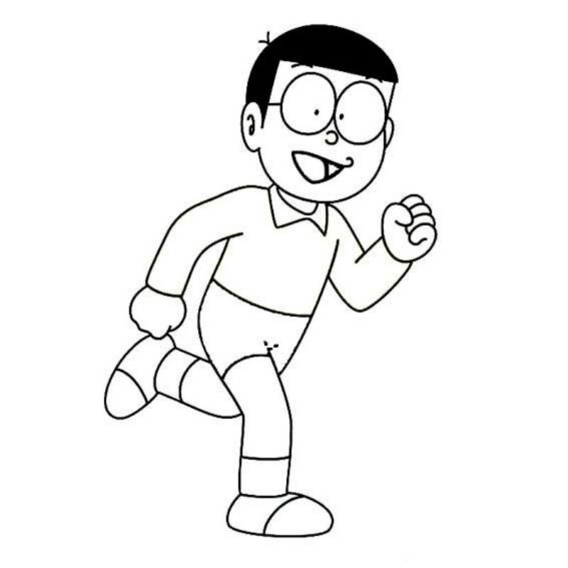 Tổng hợp các bức tranh tô màu Nobita đẹp nhất - [Kích thước hình ảnh: 800x800 px]