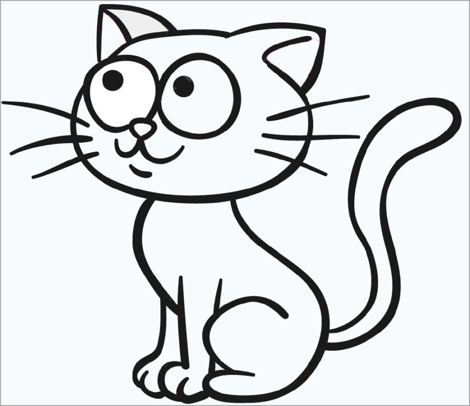 Tuyển tập 55+ mẫu tranh tô màu con mèo đáng yêu và đẹp nhất - [Kích thước hình ảnh: 926x800 px]