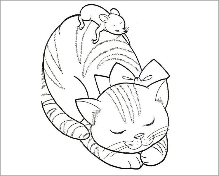Tuyển tập 55+ mẫu tranh tô màu con mèo đáng yêu và đẹp nhất - [Kích thước hình ảnh: 750x605 px]