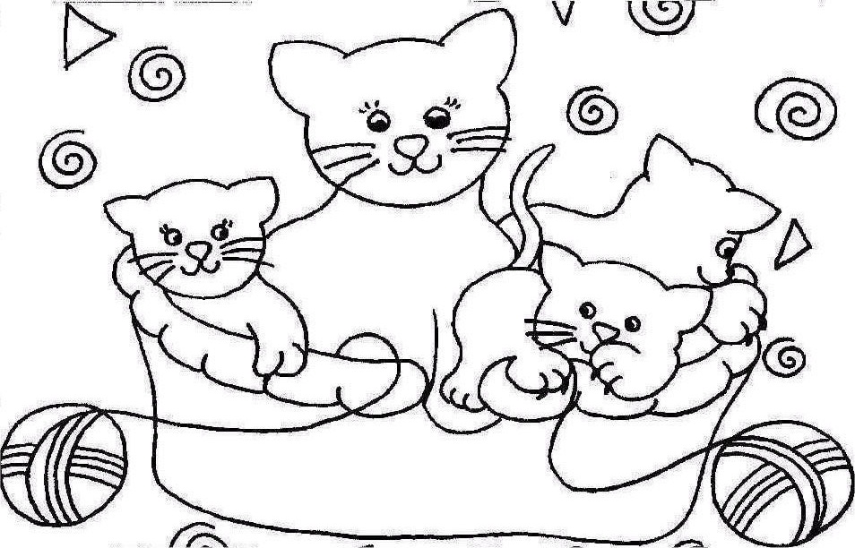 Tuyển tập 55+ mẫu tranh tô màu con mèo đáng yêu và đẹp nhất - [Kích thước hình ảnh: 954x612 px]