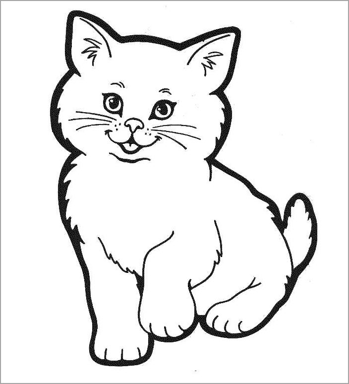 Tuyển tập 55+ mẫu tranh tô màu con mèo đáng yêu và đẹp nhất - [Kích thước hình ảnh: 704x774 px]