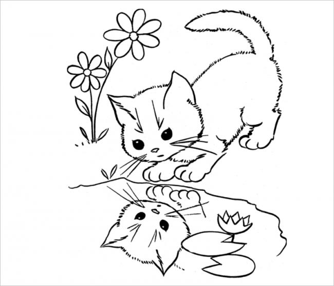 Tuyển tập 55+ mẫu tranh tô màu con mèo đáng yêu và đẹp nhất - [Kích thước hình ảnh: 650x558 px]