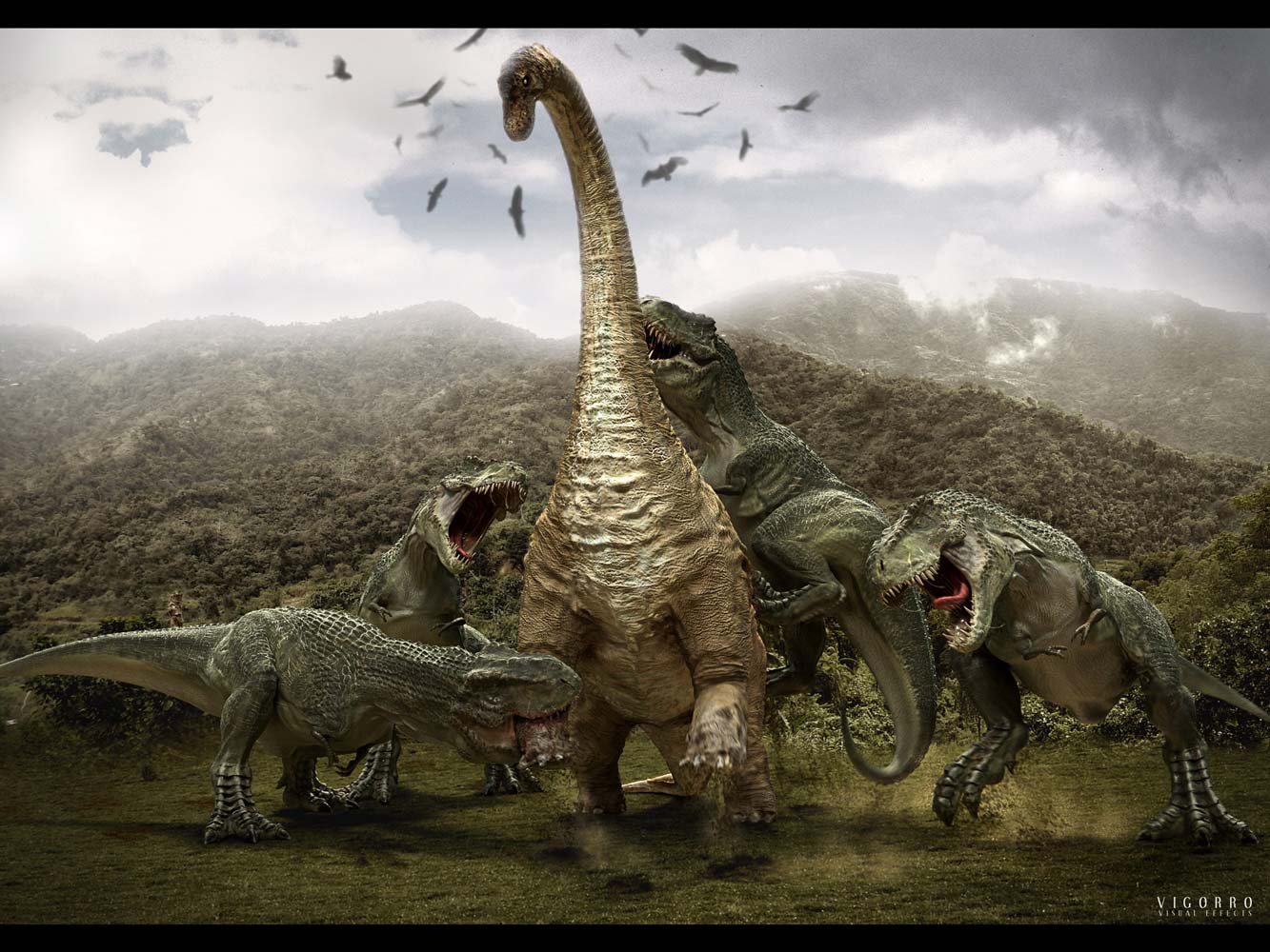 Hình nền khủng long thời tiền sử cực đẹp và sống động - [Kích thước hình ảnh: 1333x1000 px]