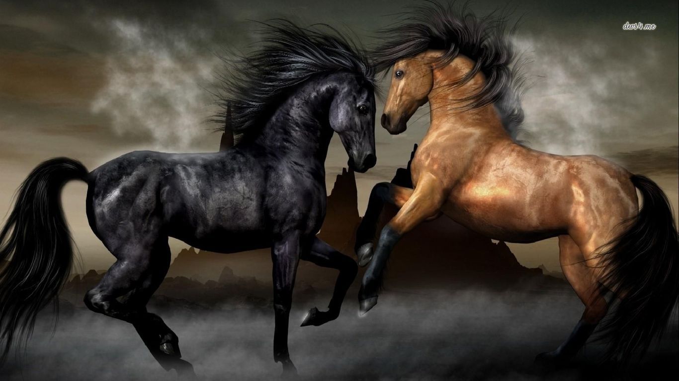 Bộ sưu tập hình ảnh đàn ngựa phi đẹp nhất thế giới - [Kích thước hình ảnh: 1366x768 px]