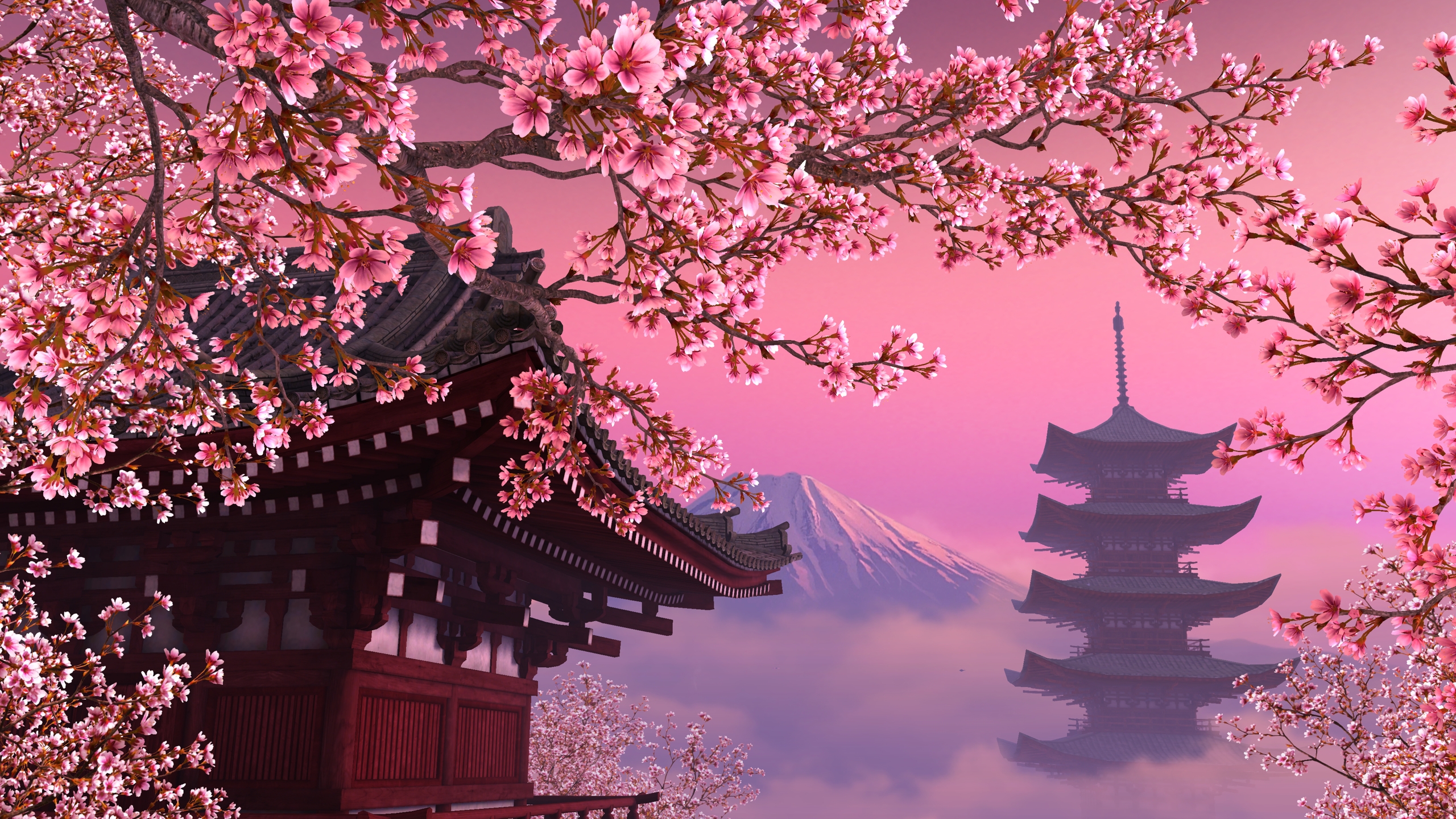 50 hình nền hoa anh đào Nhật Bản siêu đẹp và lãng mạn - [Kích thước hình ảnh: 2560x1440 px]