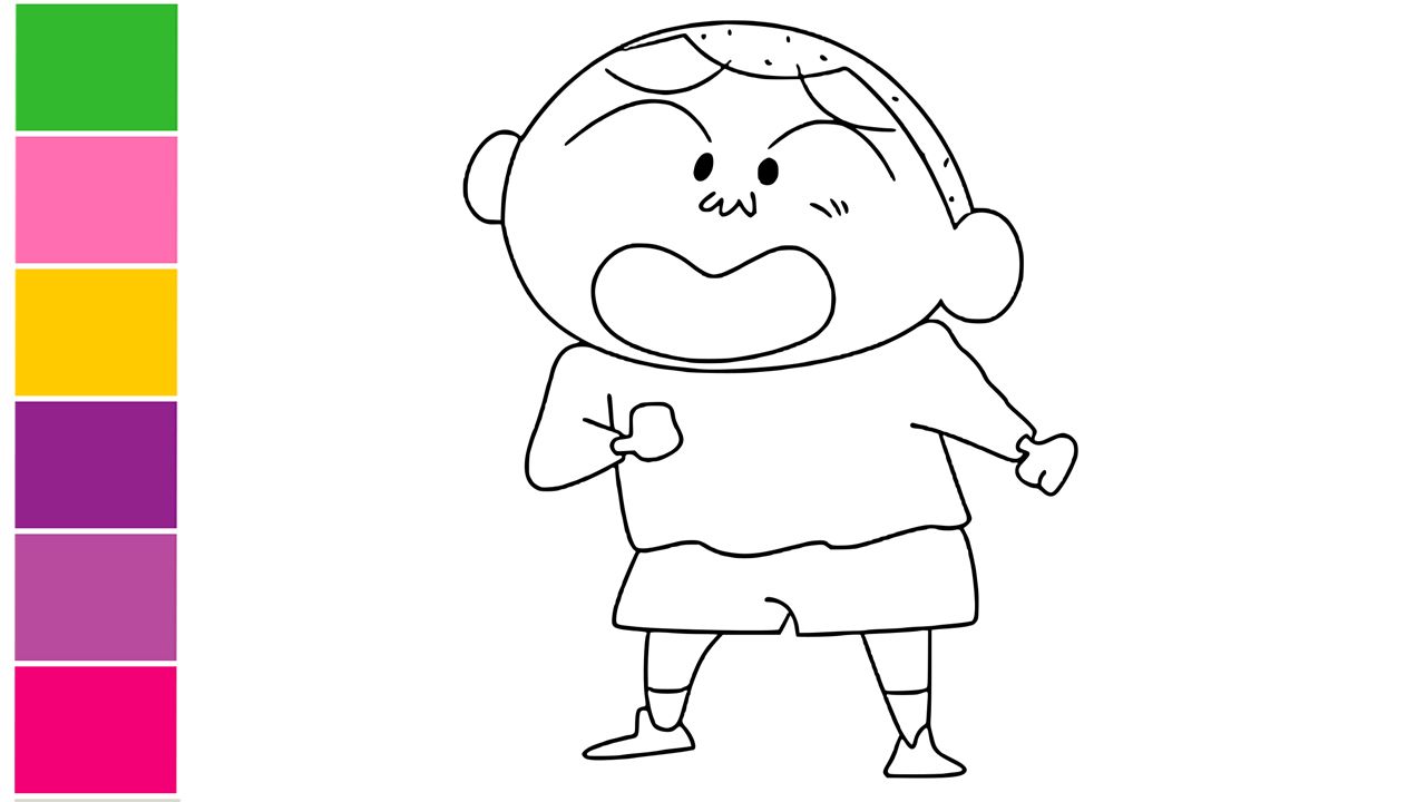 Tổng hợp các bức tranh tô màu Shin cậu bé bút chì đẹp nhất dành tặng cho bé - [Kích thước hình ảnh: 1280x720 px]