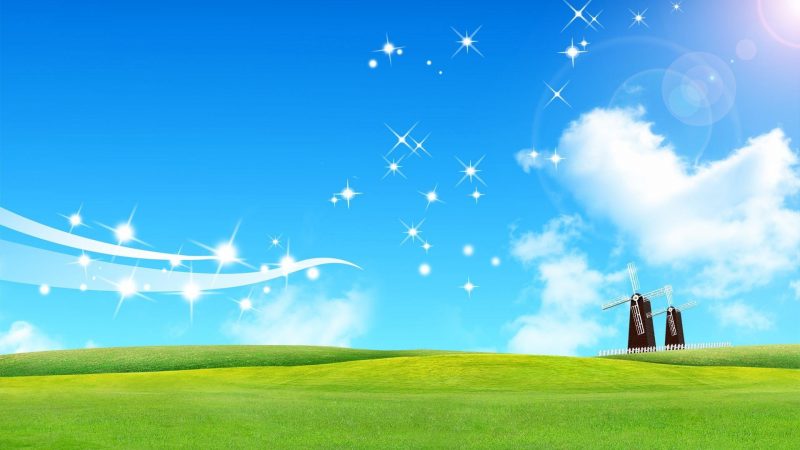 Tranhto24h: background bầu trời background sky và cánh đồng, 800x450px