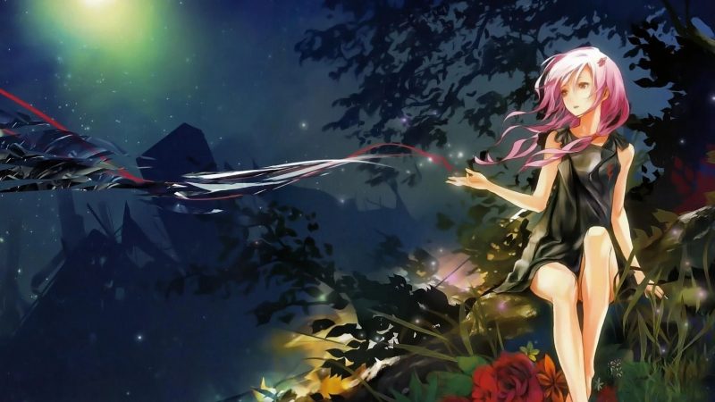 Tranhto24h: background anime cô gái buồn, 800x450px
