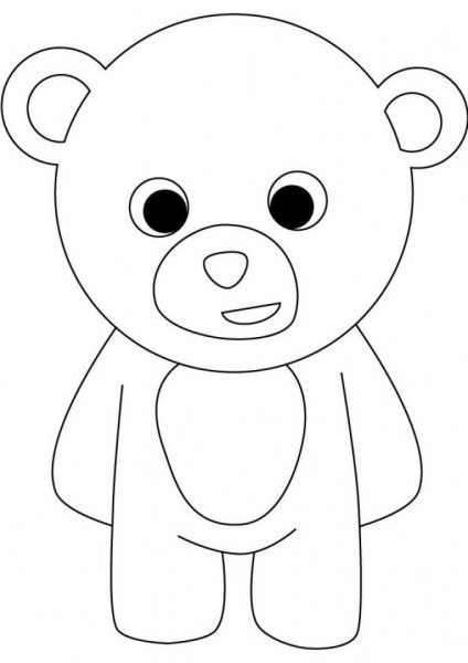 Tranhto24h: Teddy Bear Coloring Pages to Print bfgz4, 424x600px