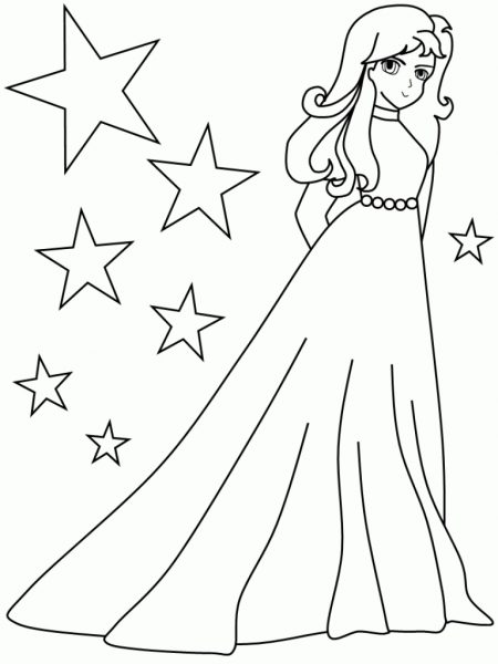 Tranhto24h: Printable Coloring Sheets For Girls Az Coloring Pages within Girl Printable Coloring Pages, 450x600px
