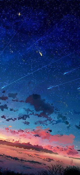 Tranhto24h: Hình nền Galaxy S20-S21-S22 bầu trời anime, 277x600px