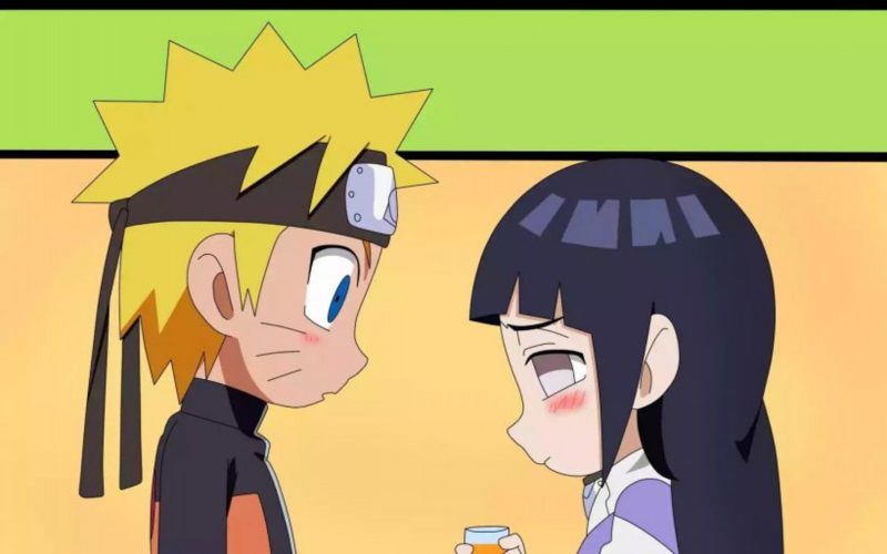 Tranhto24h: Ảnh Hinata ngại ngùng khi gặp Naruto, 800x500px