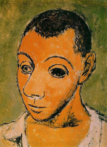 Tranhto24h: Tranh vẽ Picasso tự họa 24 tuổi, 408x560px