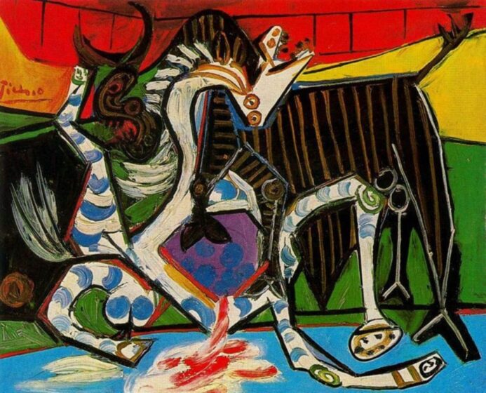 Tranhto24h: Tranh vẽ Picasso theo trường phái lập thể, 693x560px