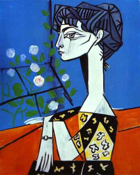 Tranhto24h: Tranh Picasso vẽ người yêu, 449x560px