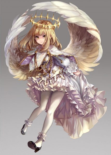 Tranhto24h: hình anime thiên thần lolita, 428x600px