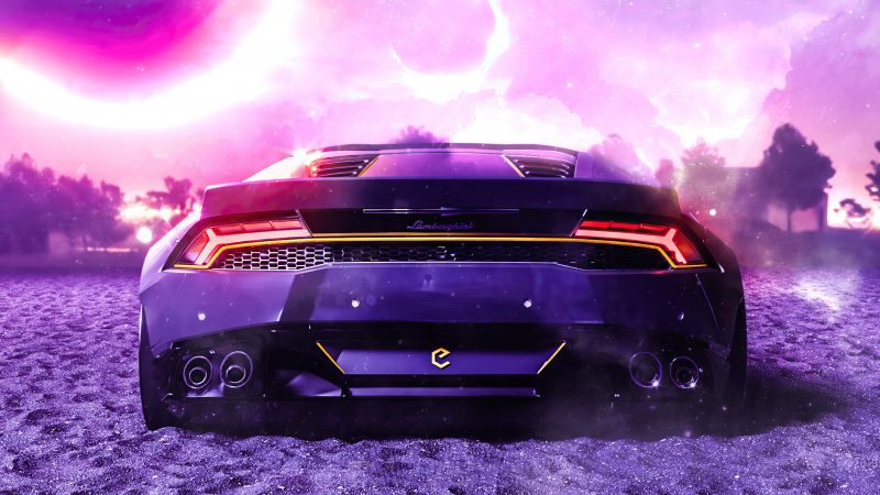 Tranhto24h: Hình nền Lamborghini 3D cho desktop, 800x450px