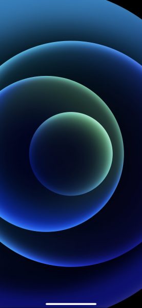 Tranhto24h: Hình nền iPhone X nhiều vòng tròn màu xanh dương, 277x600px