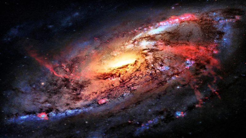 Tranhto24h: background vũ trụ ngân hà, 800x450px