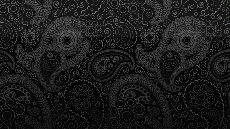 Tranhto24h: background black background đen họa tiết boho, 800x450px