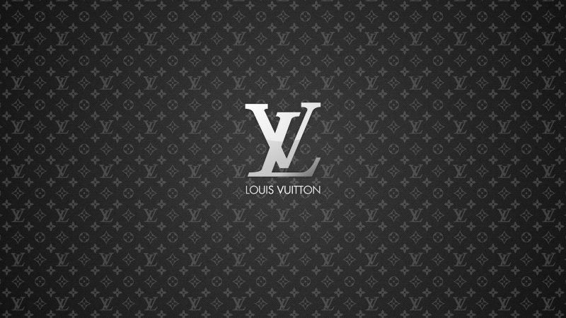 Tranhto24h: Hình nền Louis Vuitton nền đen, 800x450px