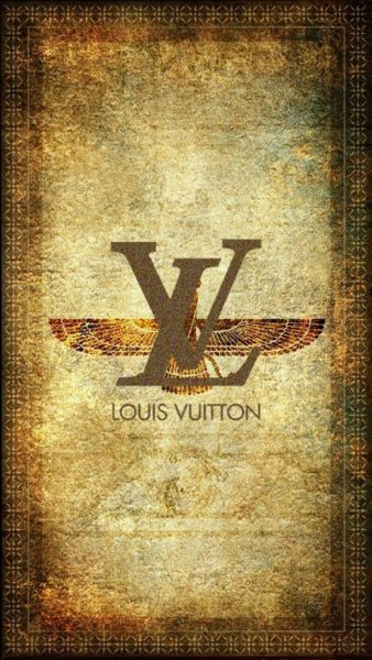 Tranhto24h: Hình nền Louis Vuitton màu đồng, 338x600px
