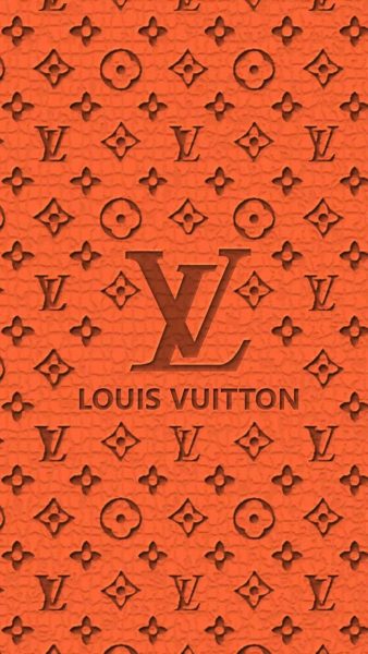 Tranhto24h: Hình nền Louis Vuitton nền cam, 338x600px