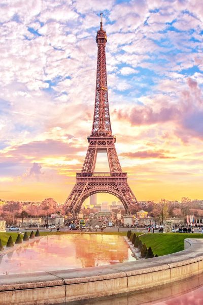 Tranhto24h: Ảnh tháp Eiffel xế chiều, 400x600px