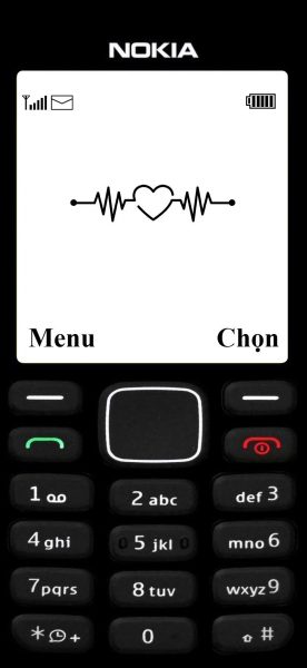 Tranhto24h: hình nền nokia cục gạch cho iphone nhịp tim, 276x600px