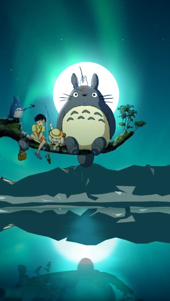 Tranhto24h: Hình nền Totoro cho điện thoại, 338x600px