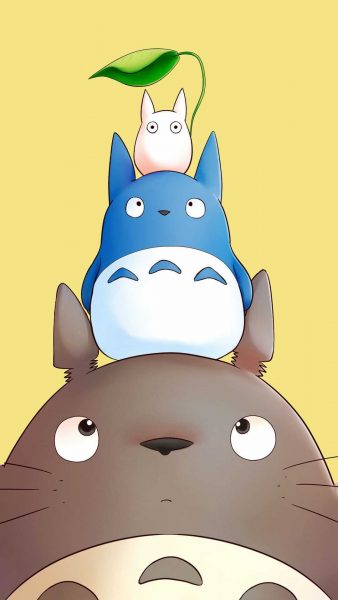 Tranhto24h: Hình nền Totoro cute cho điện thoại, 338x600px