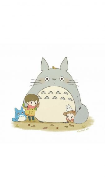Tranhto24h: Hình nền Totoro dễ thương, 338x600px