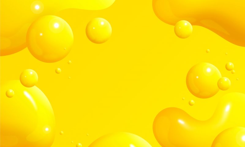 Tranhto24h: background vàng và giọt màu 3D, 800x479px