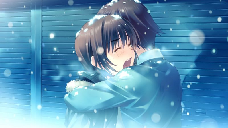 Tranhto24h: ảnh ôm người yêu khóc dưới tuyết, 800x450px